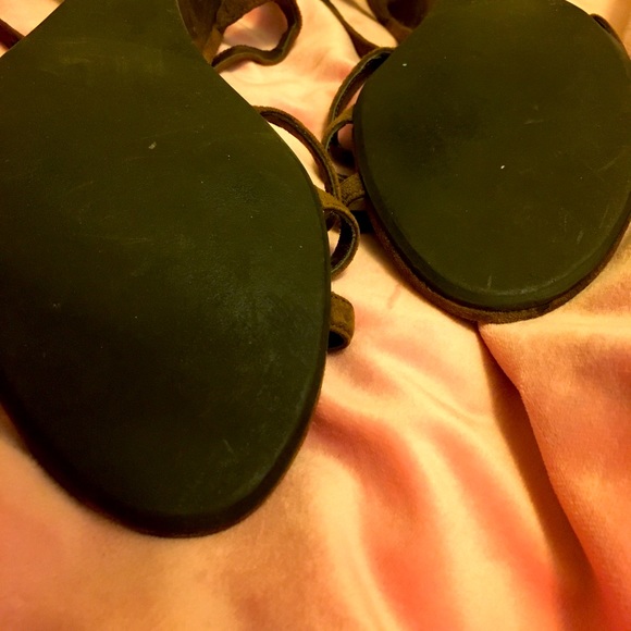 Apostrophe Brown Suede Wedges - Picture 12 of 15